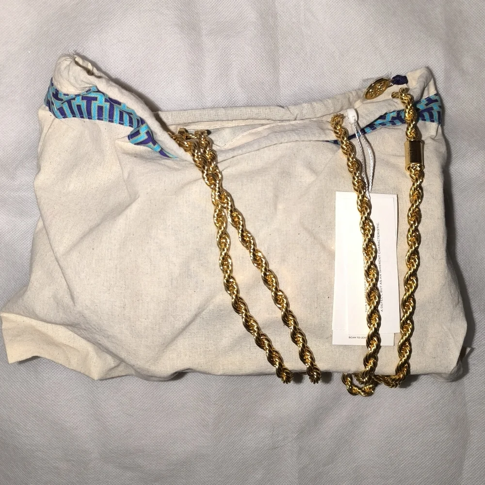 TORY BURCH Small Eleanor Diamond Woven Braided Leather Shoulder Bag